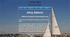 Desktop Screenshot of chryslersailors.com